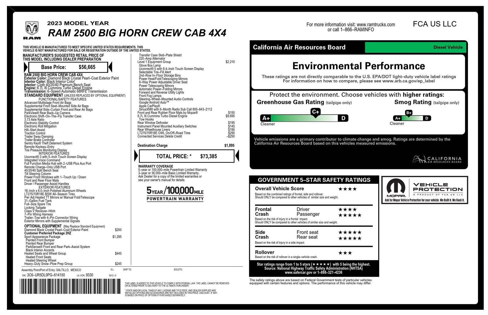 2023 RAM 2500 Big Horn