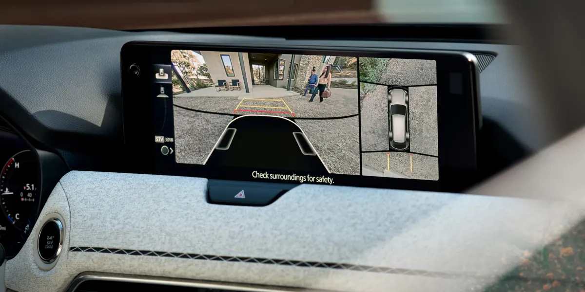 2027 Mazda CX-90 360° View Monitor on the center display | DELLA Mazda in Queensbury NY